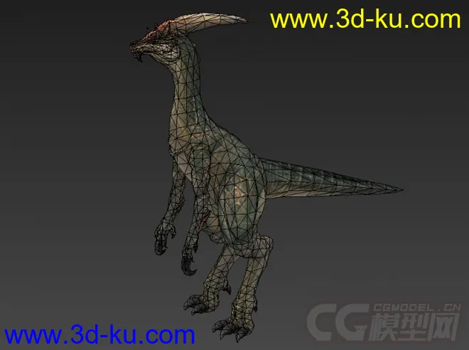 恐龙 头上长有镰刀角的恐龙模型的图片2