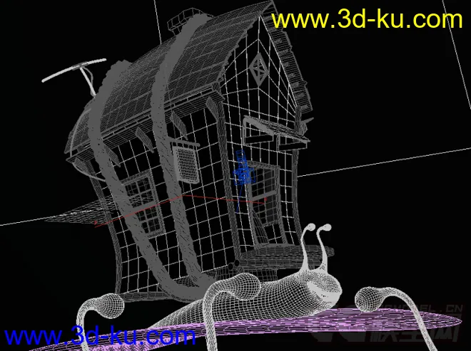 蜗牛房子写实模型的图片1