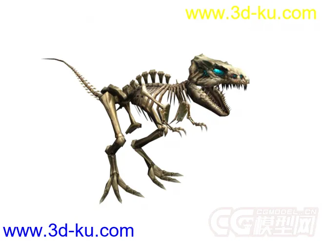 低面恐龙骨架模型的图片2