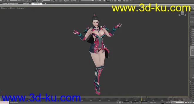 女王之刃性感女王NPC02+有动画模型的图片1