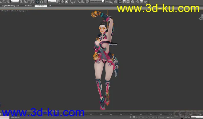 女王之刃性感女王NPC02+有动画模型的图片4