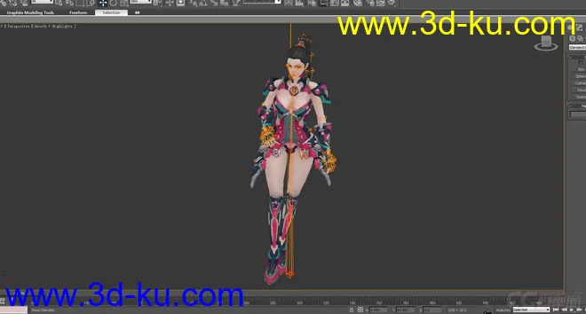 女王之刃性感女王NPC02+有动画模型的图片6