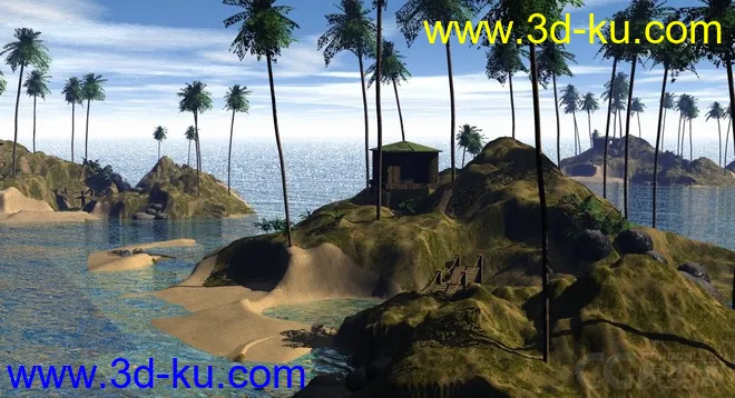 热带小岛场景模型的图片5