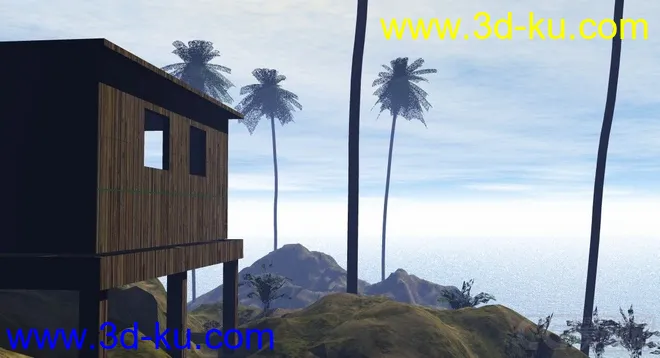 热带小岛场景模型的图片2