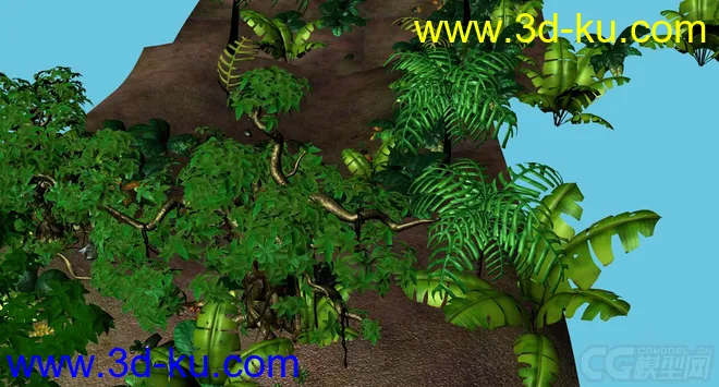小热带森林场景模型的图片1