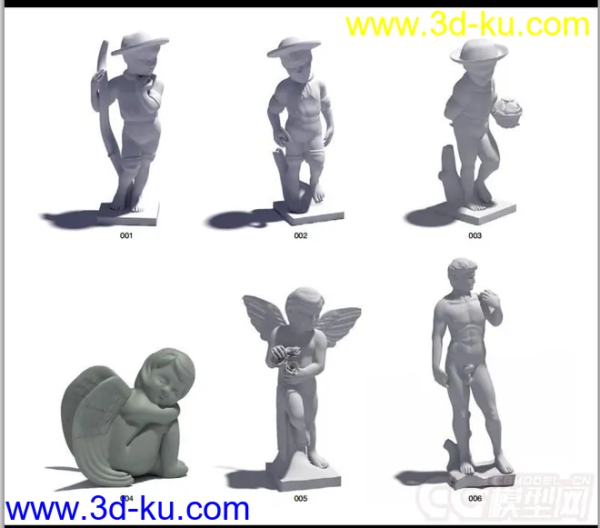 雕塑，雕塑模型，摆件，人物雕塑，动物雕塑的图片5