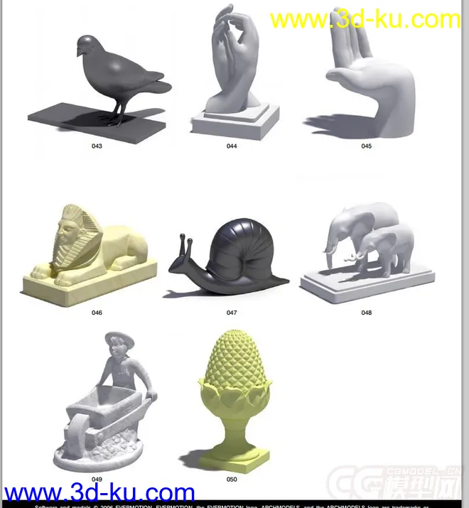 雕塑，雕塑模型，摆件，人物雕塑，动物雕塑的图片4