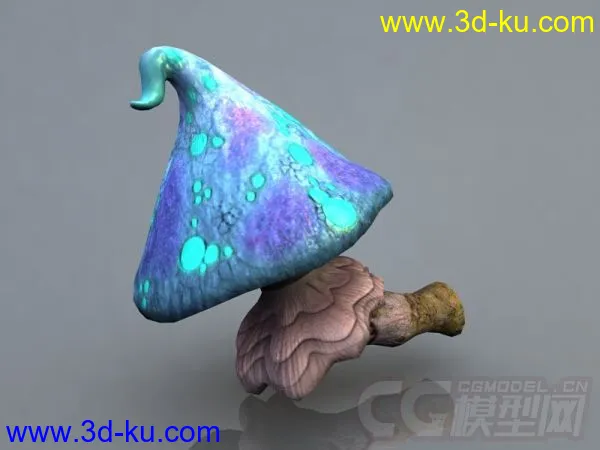 三位一体里的漂亮蘑菇模型的图片1