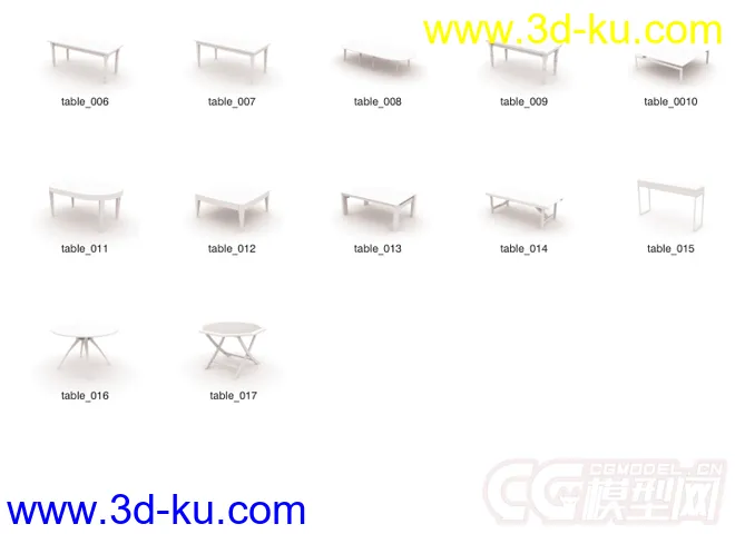 各种桌椅沙发模型的图片6