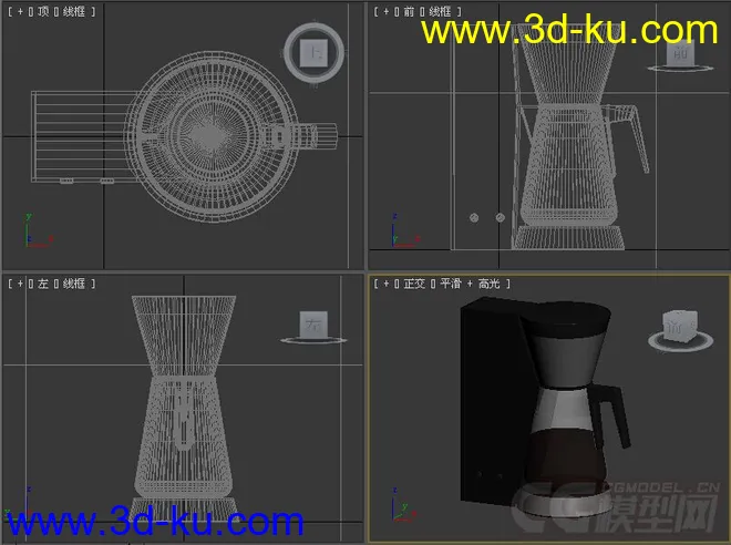咖啡壶模型的图片2