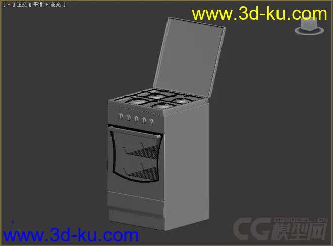 燃气灶带烤箱模型2的图片3
