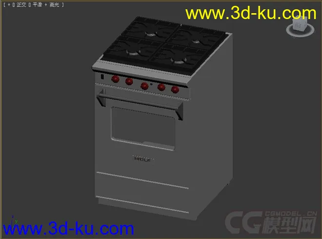 燃气灶带烤箱模型3的图片2