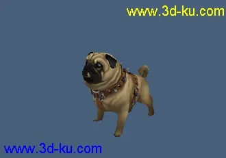 3D打印模型可爱的沙皮小狗的图片