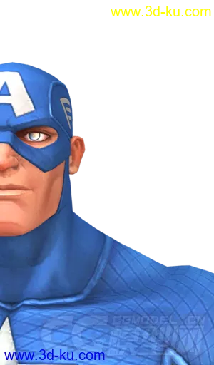 3D打印模型Captain America Rig with textures  Maya 2016的图片