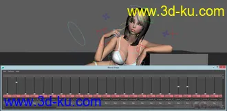 3D打印模型Sexy Cute Woman full rig with textures的图片