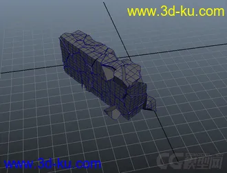 3D打印模型破碎坍塌废墟墙体的图片