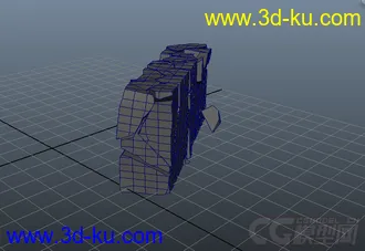 3D打印模型破碎坍塌废墟墙体的图片