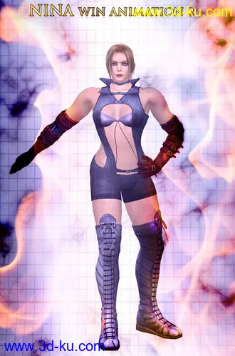 3D打印模型Nina Williams Pose Collection(31_36)的图片