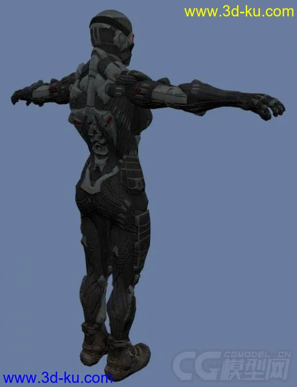 Female Nanosuit Crysis 2 character rig with textures模型的图片1