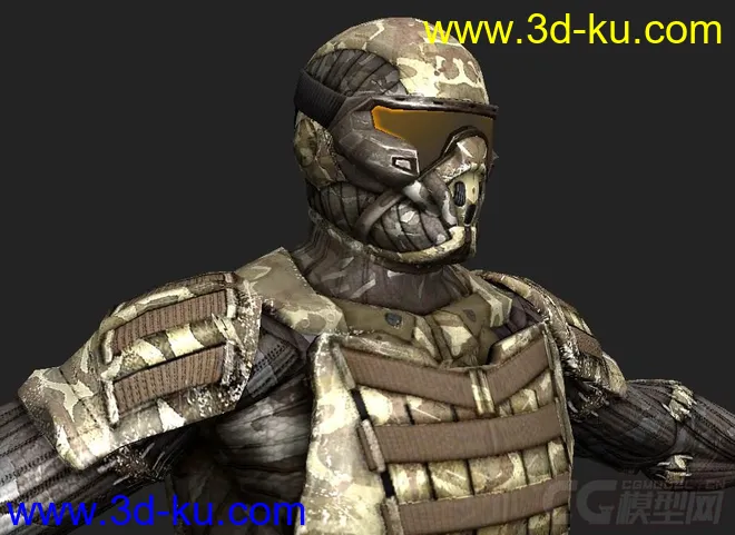 Male - Nanosuit Asia - Crysis 2 character rig with textures模型的图片7