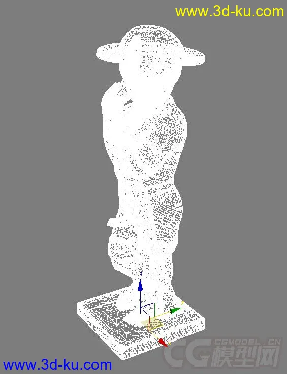 西方雕塑模型，可用于3D打印，内含OBJ+STL+3DS文件。的图片2