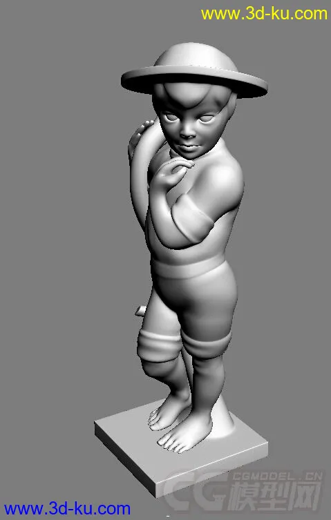西方雕塑模型，可用于3D打印，内含OBJ+STL+3DS文件。的图片3