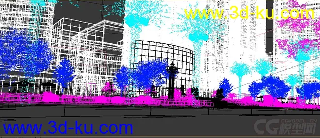 公建楼 入户景观特写镜头 建筑动画全模型场景的图片1