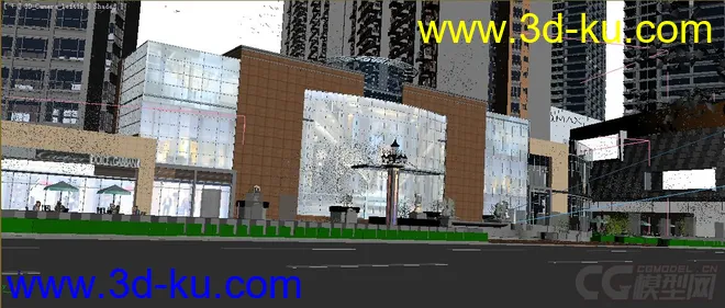 公建楼 入户景观特写镜头 建筑动画全模型场景的图片2