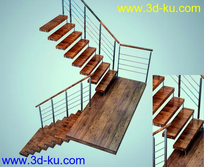木质型扶梯模型的图片1