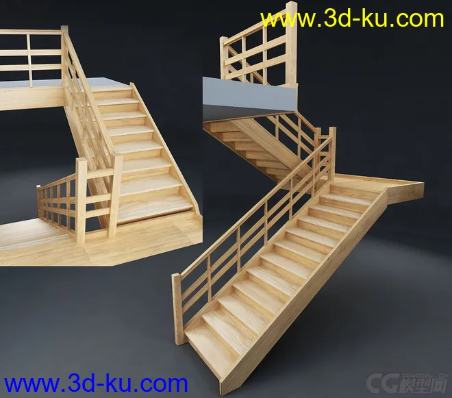 木质旋转式扶梯模型的图片1