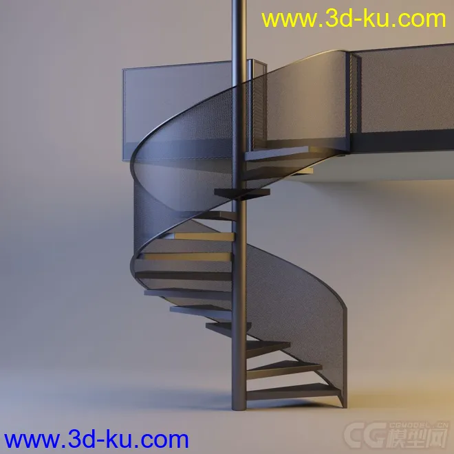 金属网状扶梯模型的图片1