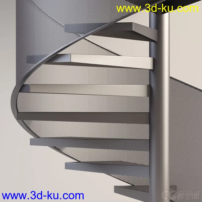 金属网状扶梯模型的图片2