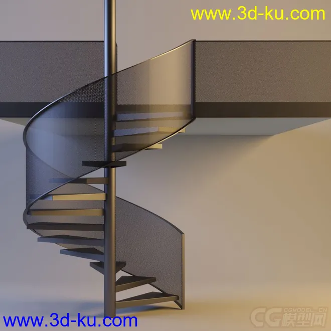 金属网状扶梯模型的图片3