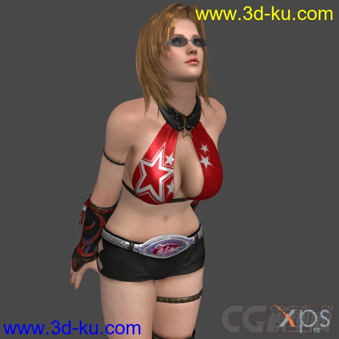 DOA5_Tina_wrestling_red模型的图片3