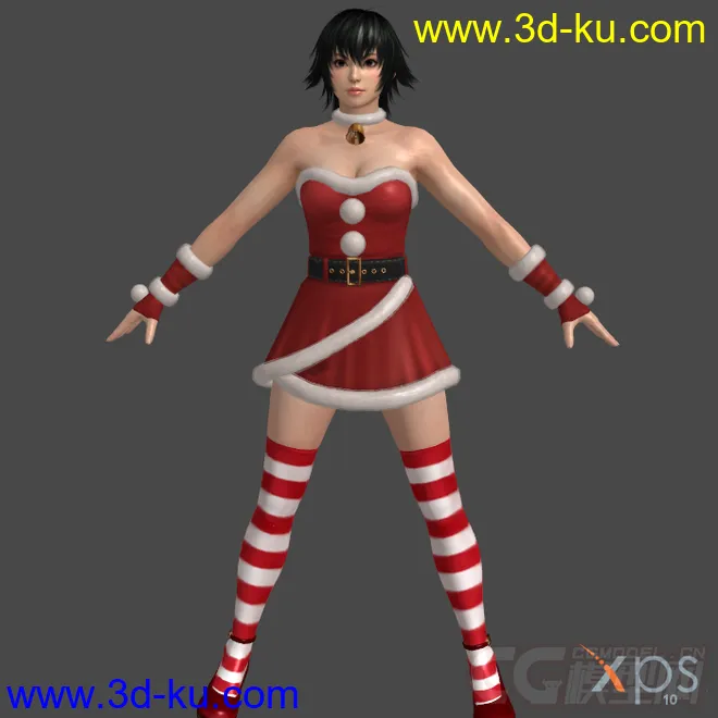 DOA5_Santa's_Babies圣诞装模型的图片3