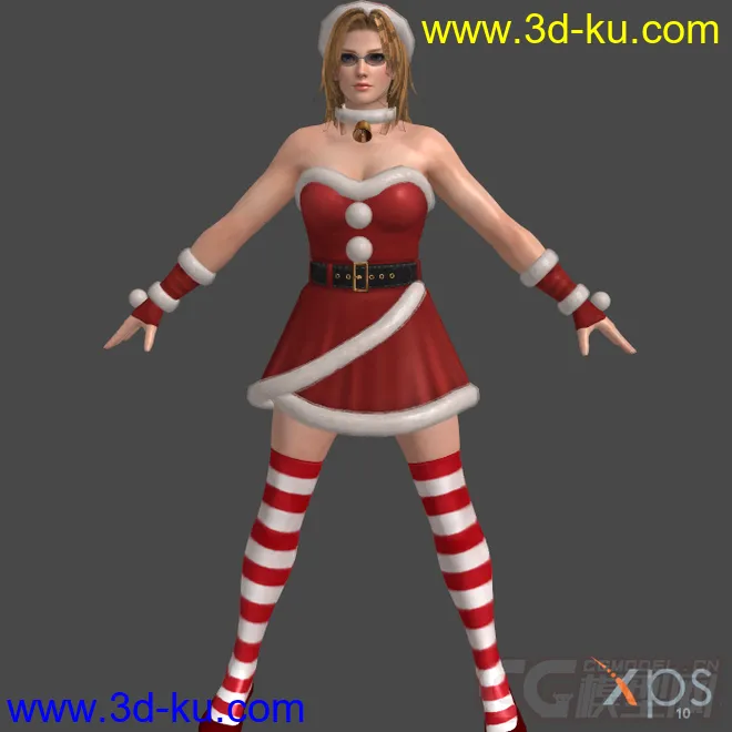 DOA5_Santa's_Babies圣诞装模型的图片6
