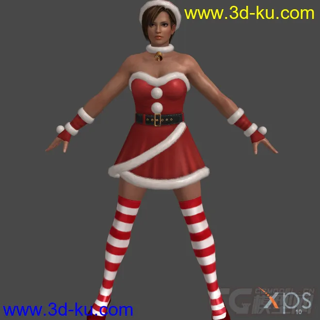 DOA5_Santa's_Babies圣诞装模型的图片13
