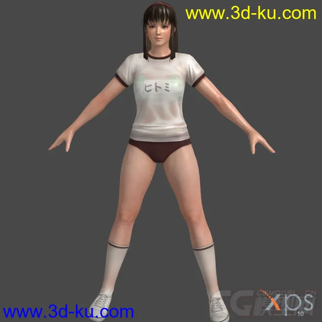 Hitomi Gymn Outfit v1.1模型的图片1