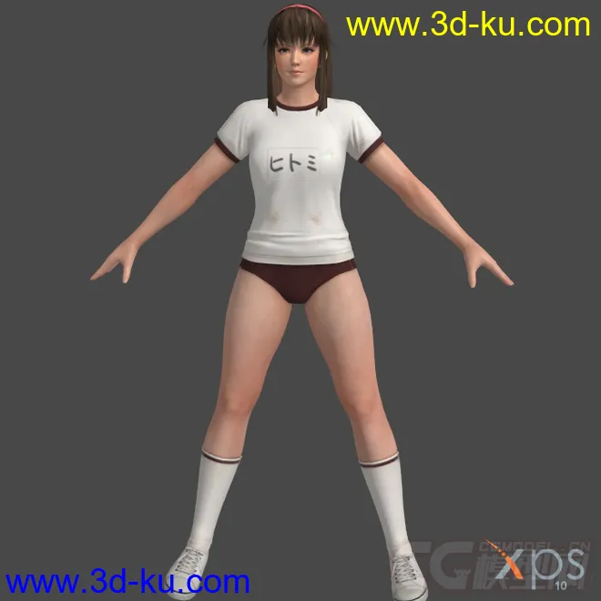 Hitomi Gymn Outfit v1.1模型的图片2