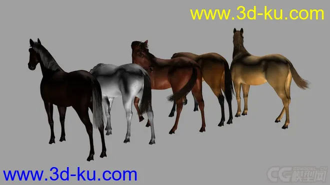 姿态各异的马模型的图片3