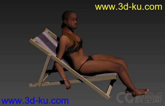 男女沙滩不同姿势模型23个的图片11
