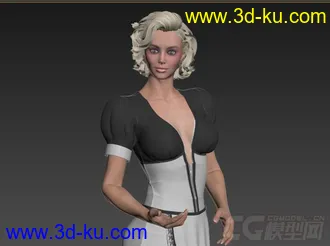 3D打印模型女侍者的图片