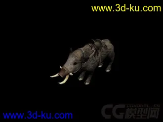 3D打印模型野猪的图片