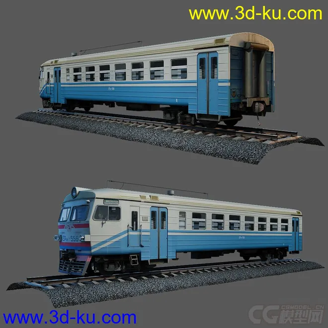 一辆火车模型有贴图的图片2