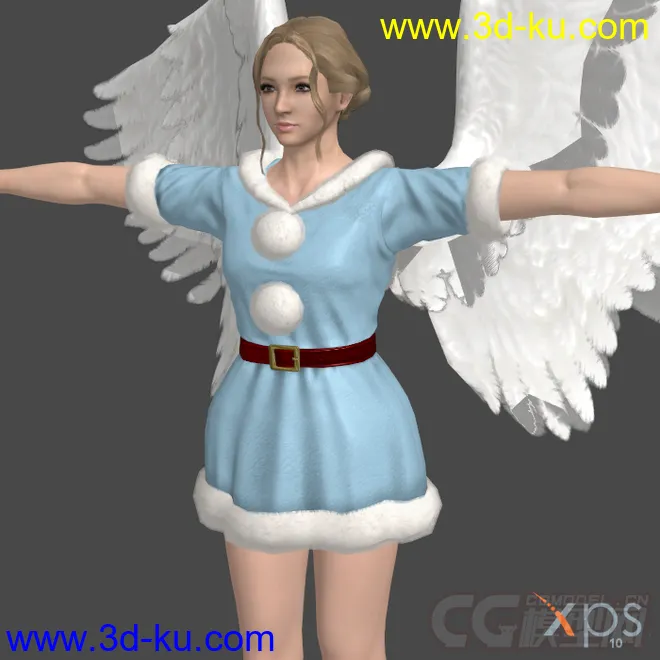 圣诞装+翅膀女人模型的图片5