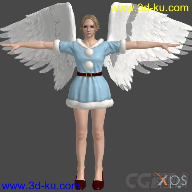 圣诞装+翅膀女人模型的图片6