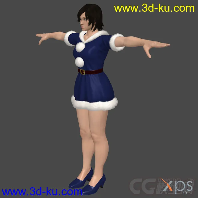 圣诞装+翅膀女人模型的图片9