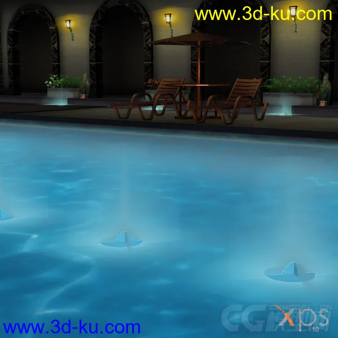 室内泳池模型的图片3