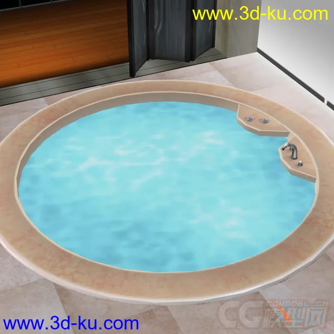 室内场景 泳池模型的图片4