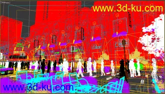 3D打印模型商业街   万达公馆的图片